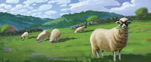 Weg des Schafs