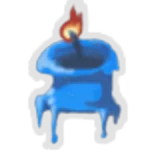 Bougie bleue